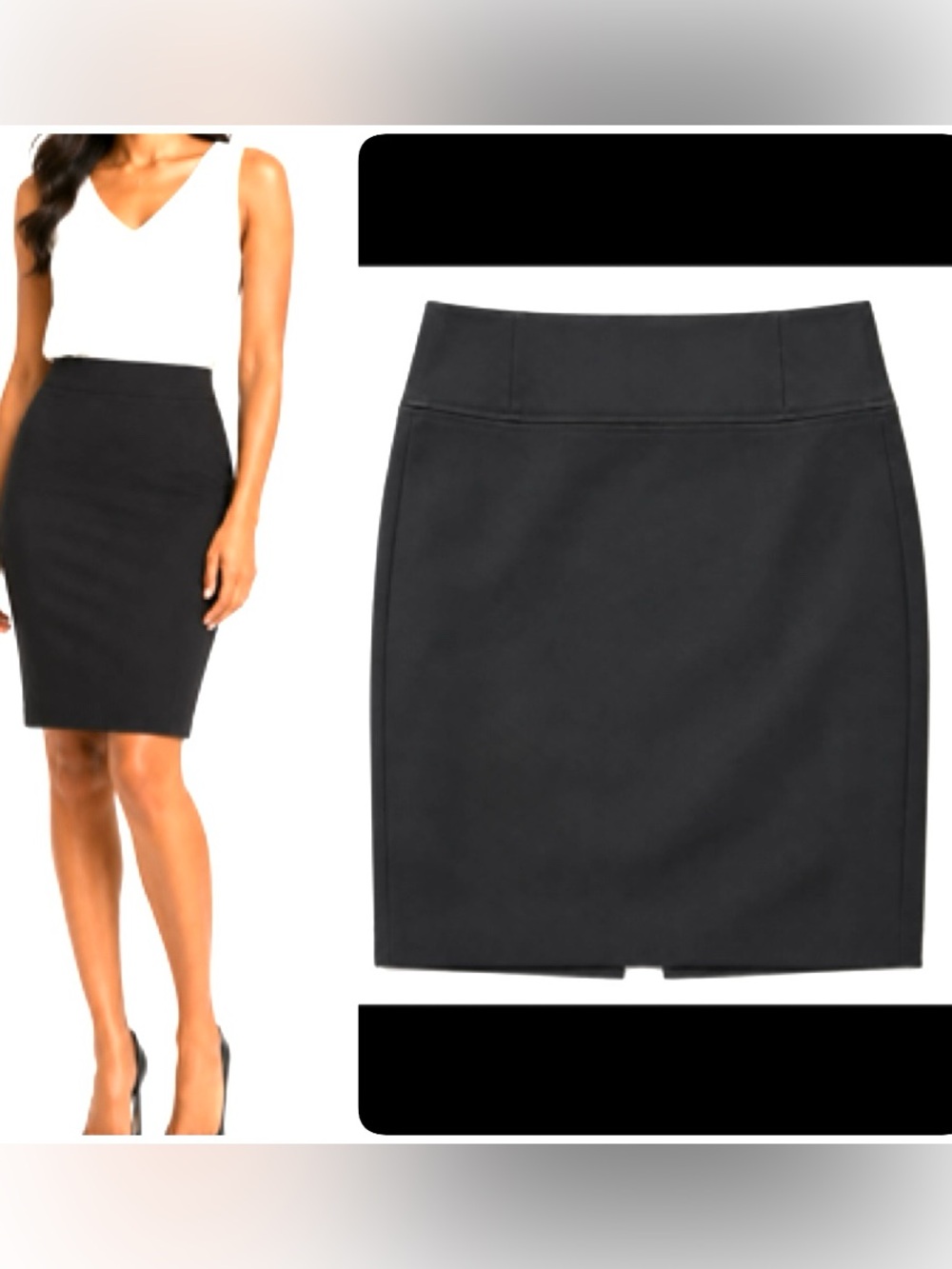 Apt. 9 Tailored Black Pencil Skirt - Sleek Office Staple